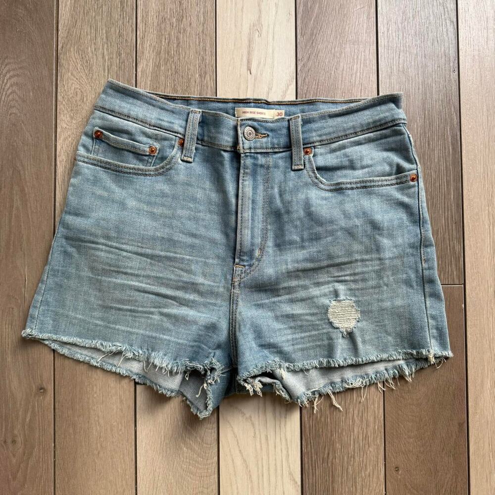 Levis distressed denim shorts distresseddenim